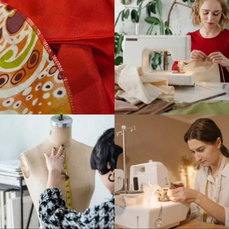 Sömnad på kurs med symaskin och provdocka